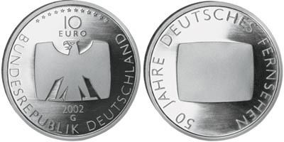 10 euro (50e anniversaire de la télévision allemande)