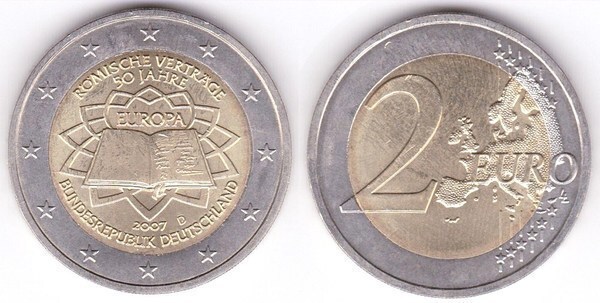 2 euro (50e anniversaire du traité de Rome)