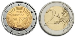 2 euro (25 Aniversario de la Radio y Televisión de Andorra)