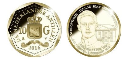10 gulden (Centenario del banco de Maduro y Curiel)