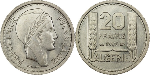 20 francs (Occupation française)