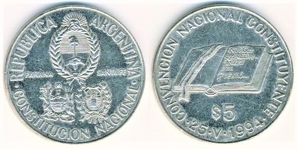 5 pesos (Convention nationale constituante)