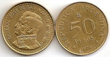 50 pesos (General José de San Martin)