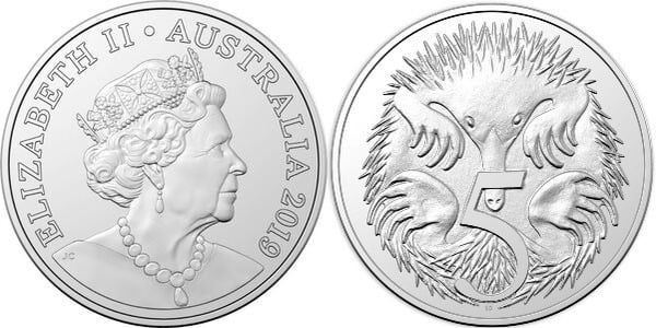 5 cents (Elizabeth II - 6 portraits)