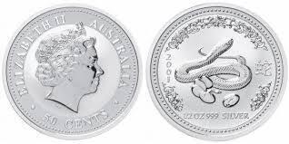 50 cents (1/2oz Année du serpent)