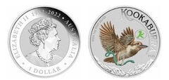 1 dollar (au nom d'Elizabeth II-Kookaburra-Color)