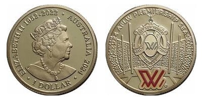 1 dollar (AFLW Premiership-Couleur)