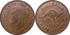 1/2 penny (George VI)