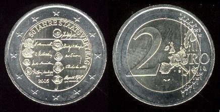 2 euro (50e anniversaire du traité d'État autrichien)