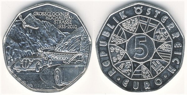 5 euro (Route alpine du Grossglockner)