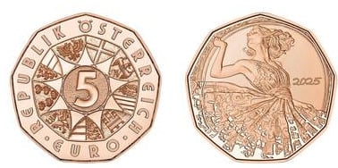 5 euros (140e anniversaire de la naissance de la danseuse et chorégraphe Grete Wiesenthal)