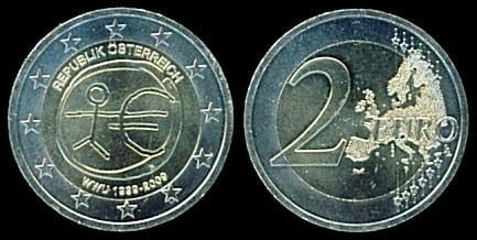 2 euro (10e anniversaire de l'Union économique et monétaire / UEM / WWU)