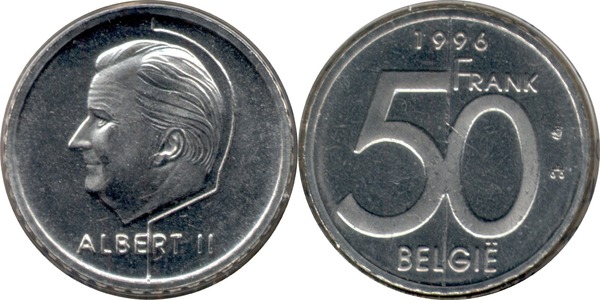 50 francs (Albert II - Belgique)