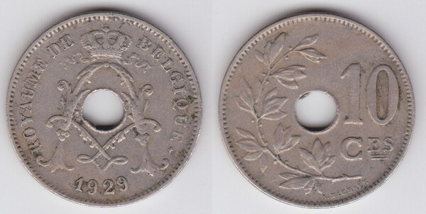 10 centimes (Albert Ier - Belgique)