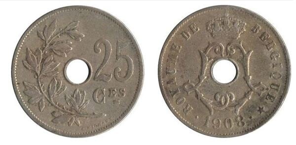 25 centimes (Léopold II - Belgique)