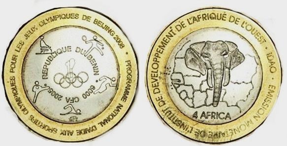 6.000 CFA francs (4 Afrique - XXIXe Jeux olympiques 2008 Beijin)