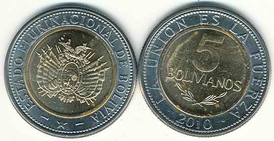 5 bolivianos