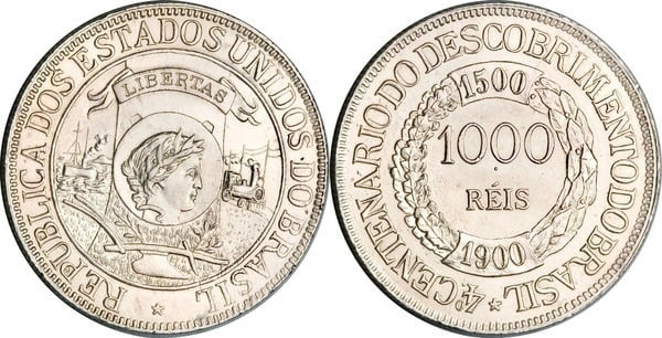 1.000 réis (400e anniversaire de la découverte du Brésil)