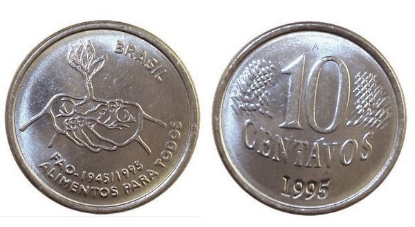 10 centavos (50e anniversaire de la FAO)