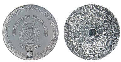 1000 francs CFA (Météorite lunaire NWA 10546)