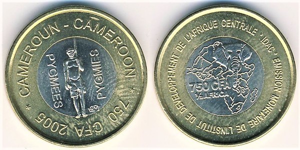 750 francs CFA (Pygmées)