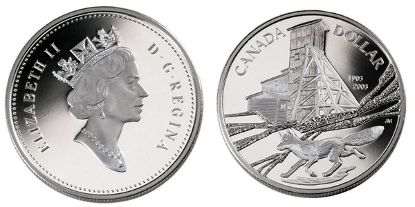 1 dollar (Centenaire de l'exploitation du cobalt)