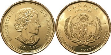 1 dollar (75e anniversaire des Nations unies)