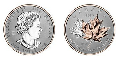 300 dollars (Au nom d'Elizabeth II ; Maple Leaf Forever)