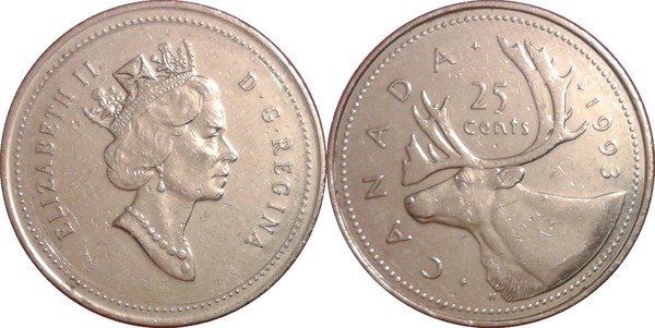 25 cents (Élisabeth II)