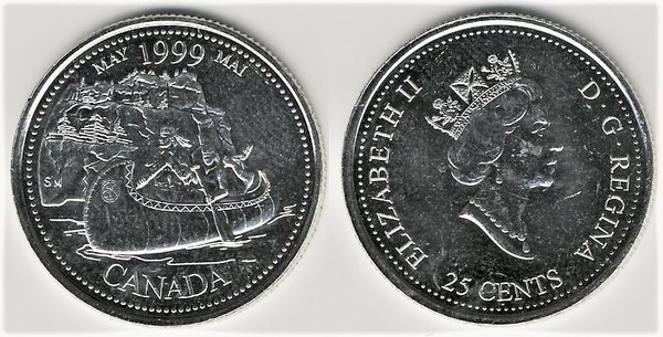 25 cents (Nouveau millénaire-Mai)