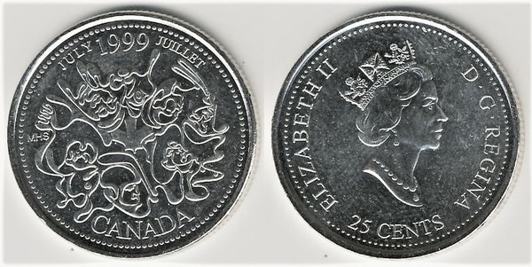 25 cents (Nouveau millénaire - juillet)