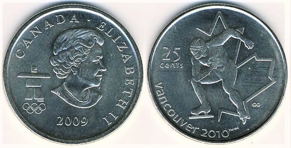 25 cents (Jeux Olympiques - Patinage de vitesse)