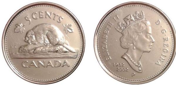 5 cents (Jubilé de la Reine Elizabeth)