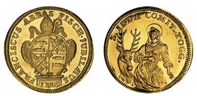 1 ducat (50e anniversaire de la première messe de l'abbé. 500e anniversaire de la mort de Saint Idda de Toggenburg)