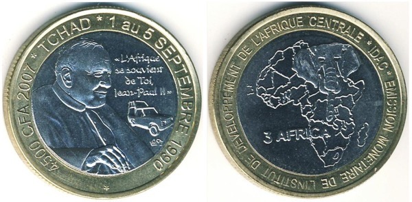 4.500 francs (3 Afrique)