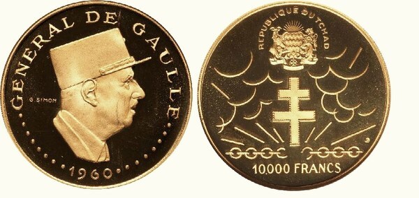 10.000 francs (10e anniversaire de l'indépendance)