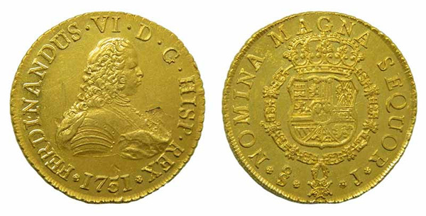 8 escudos (Ferdinand VI)