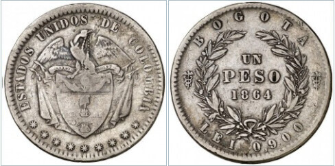 1 peso (États-Unis de Colombie)