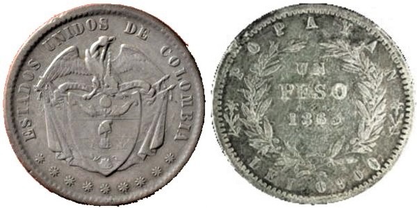 1 peso (États-Unis de Colombie)