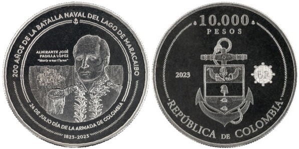 10.000 pesos (200e anniversaire de la bataille de Maracaibo)