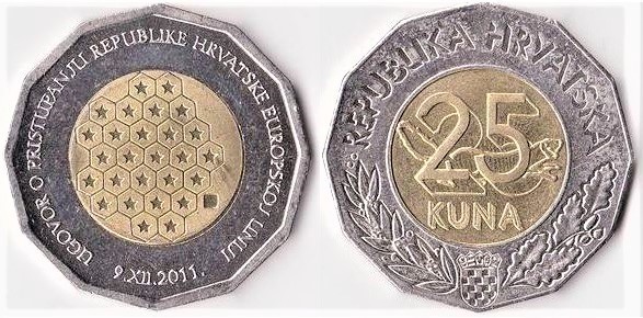 25 kuna (Traité d'adhésion de la Croatie à l'UE)