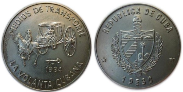 1 peso (Moyens de transport - La Volanta Cubana)