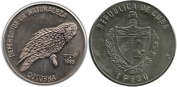 1 peso (Défense de la nature - Cotorra)