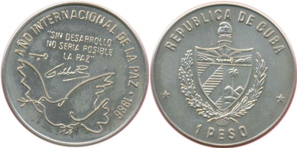 1 peso (Année internationale de la paix)