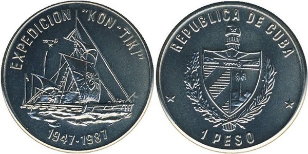 1 peso (40e anniversaire de l'expédition 