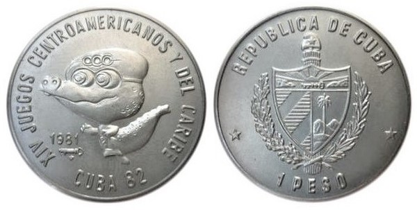 1 peso (XIV Juegos Centroamericanos y del Caribe)