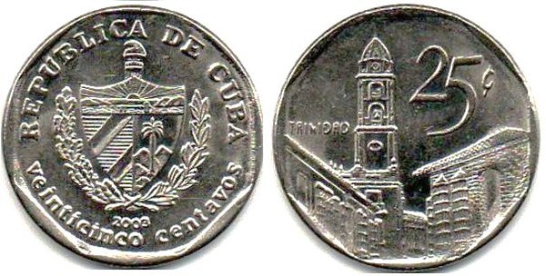 25 centavos (Poids du cabriolet)