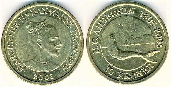 10 kroner (Histoire de la Petite Sirène)