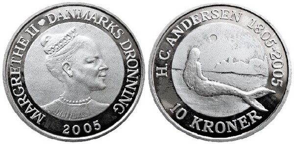 10 kroner (Histoire de la Petite Sirène)