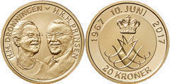 20 kroner (Jubilé d'or de la reine Margrethe II)